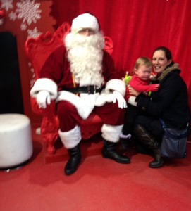 Paige's Christmas Photo with Santa