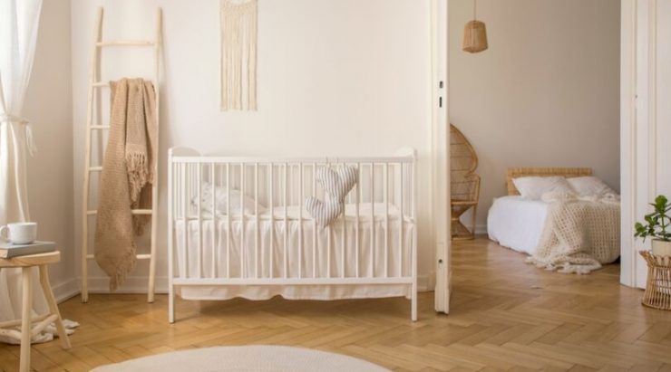 prep home for baby - crib - baby room