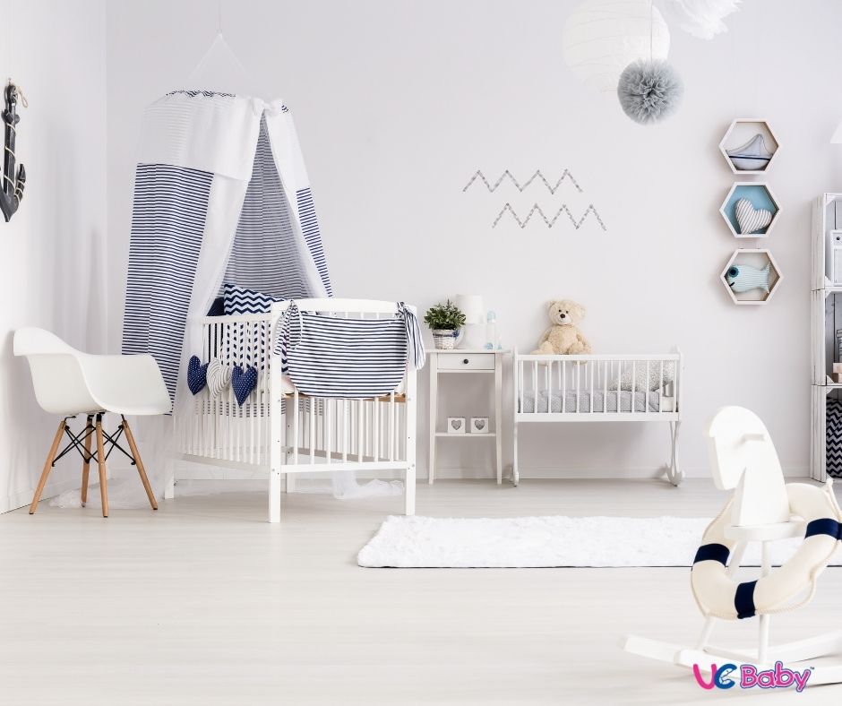 setting up the nursery for baby