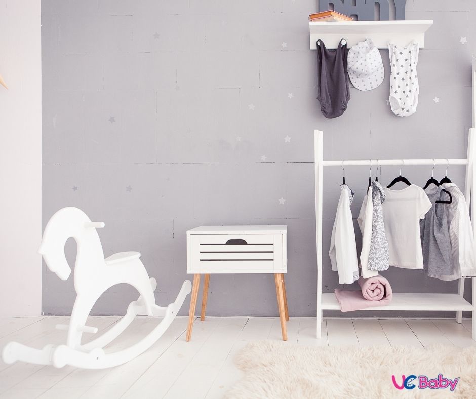 setting up the nursery for baby