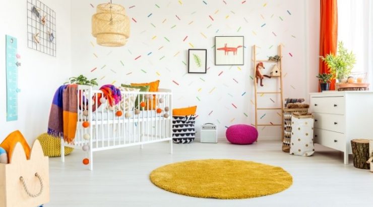 setting up the nursery for baby