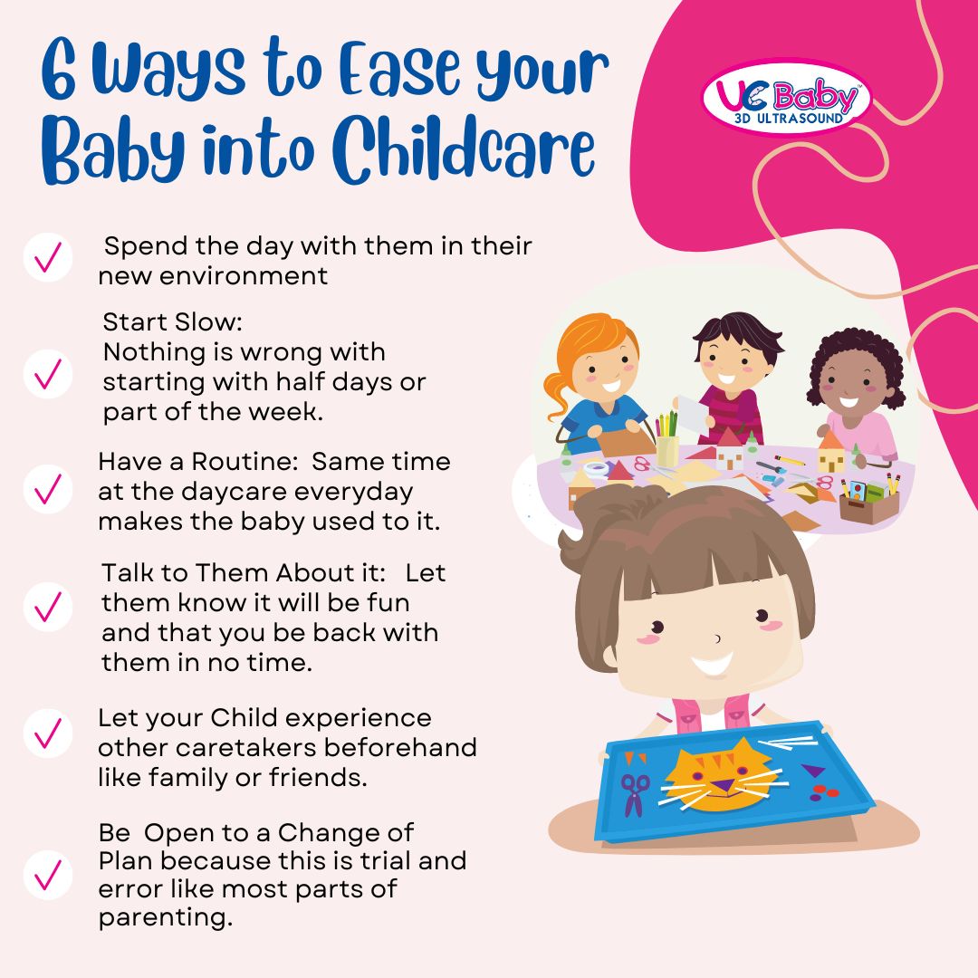 Infographics August 2022 - 6 Ways to Ease Baby into Childcare